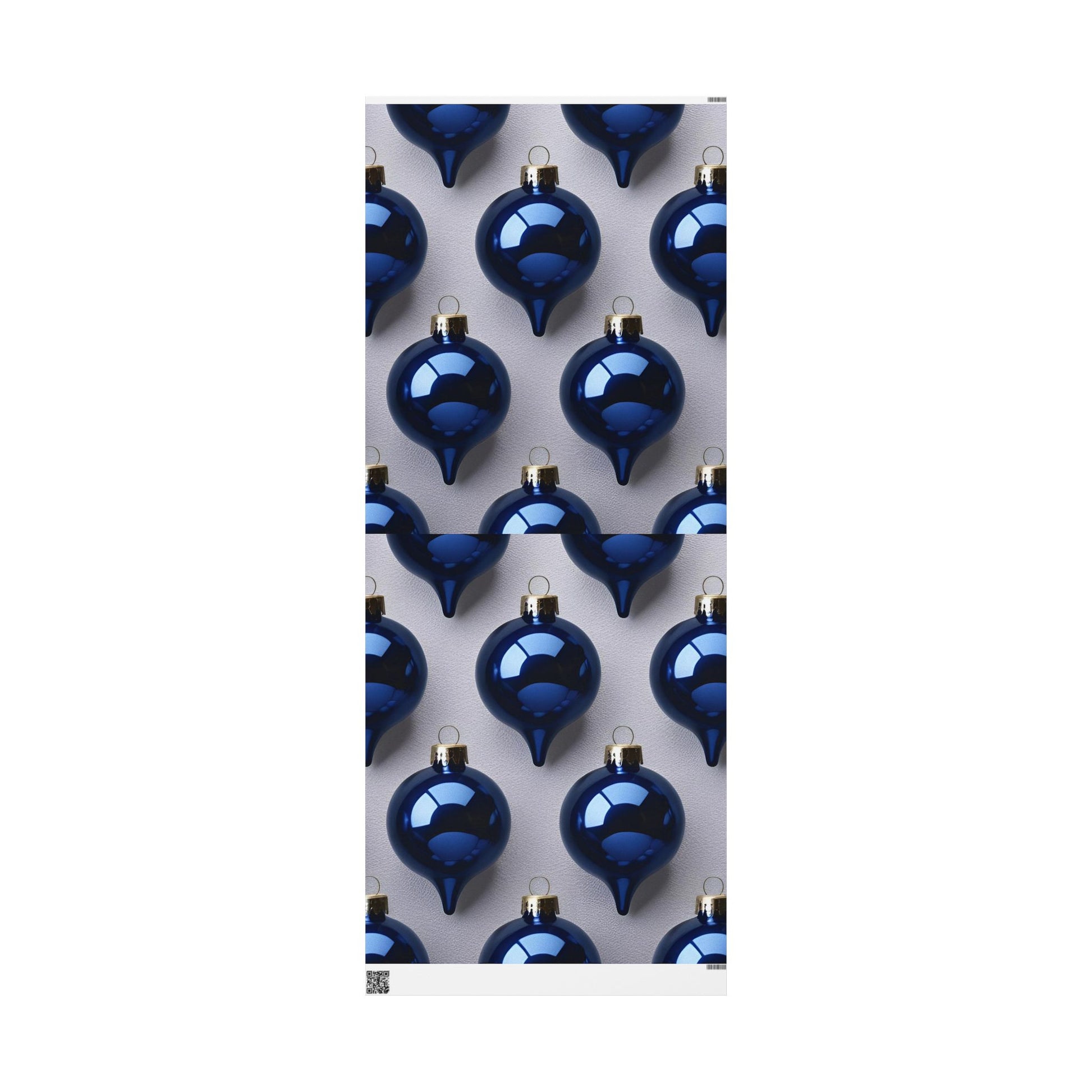 Elegant Blue Ornament Wrapping Paper