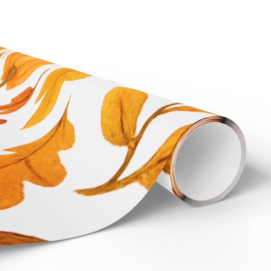 Autumn Pumpkin Wrapping Paper, Fall Gift Wrap, Seasonal Packaging, Thanksgiving Decor, Eco-Friendly Gift Wrap