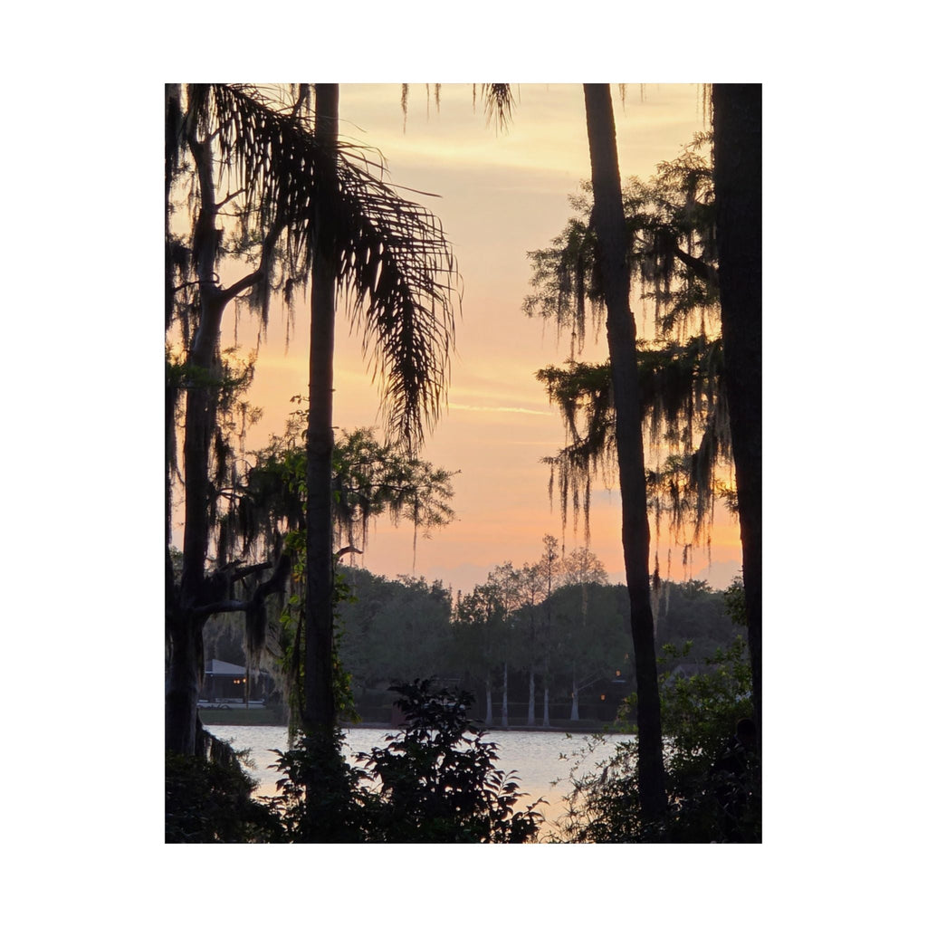 Nature Sunset Satin Poster - Serene Wall Art for Home Decor