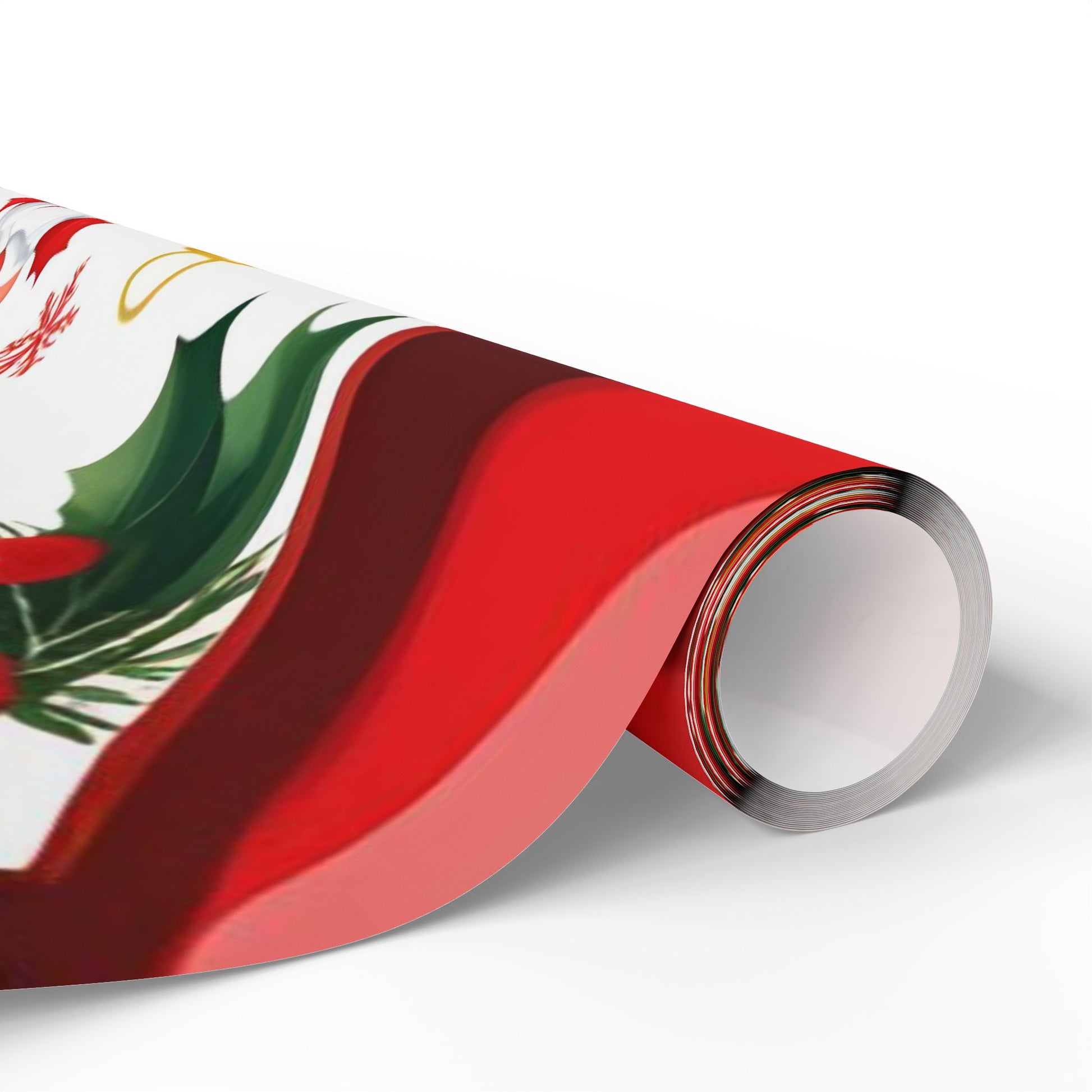 Santa and Toy Soldiers Christmas Wrapping Paper – Festive Ornaments and Holly Design