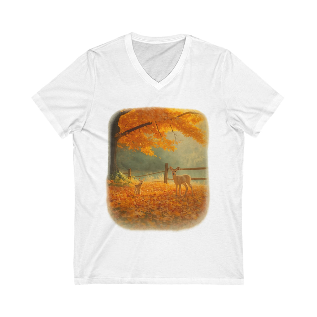 Autumn Deer and Fawn T-Shirt – Nature Wildlife Fall Tee