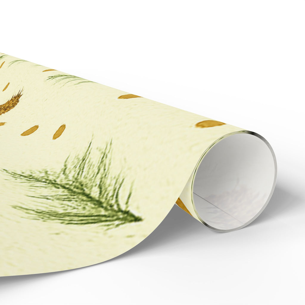 Rustic Fall Sprigs and Pinecones Wrapping Paper - Autumn Leaves Gift Wrap