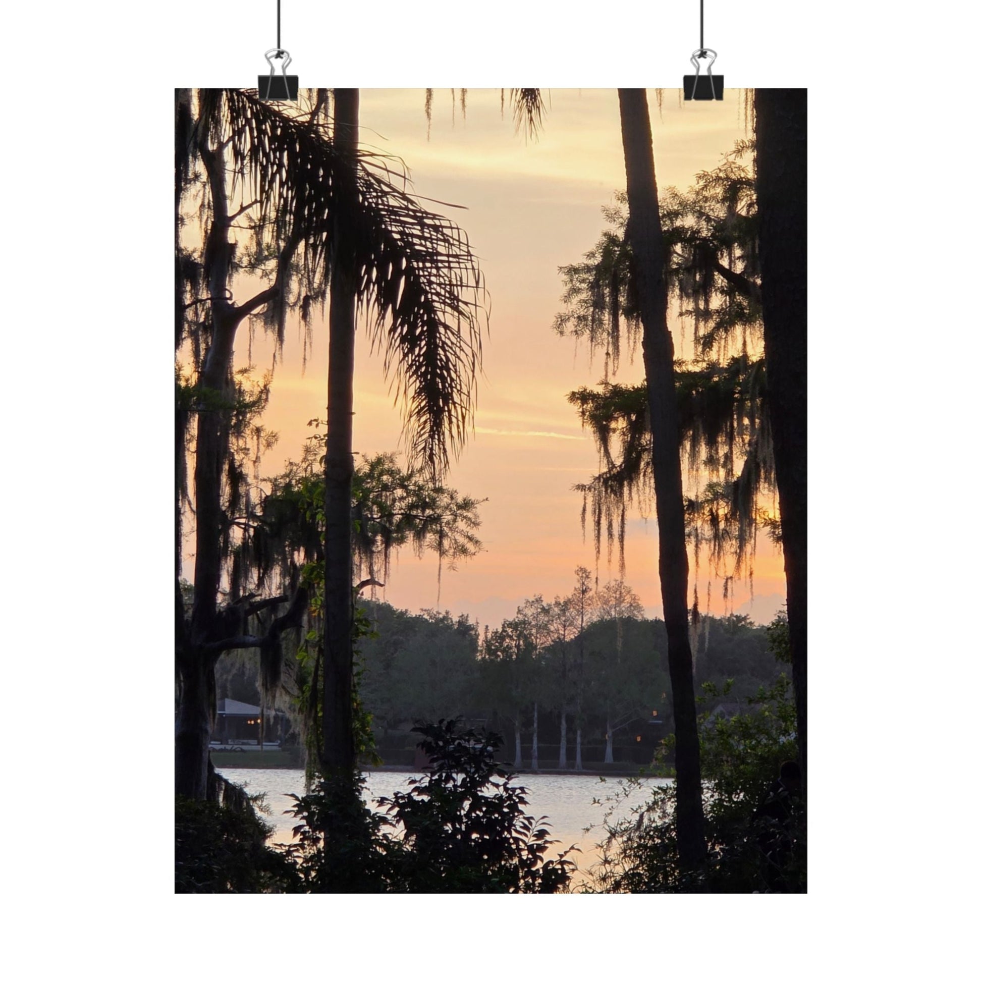 Nature Sunset Satin Poster - Serene Wall Art for Home Decor