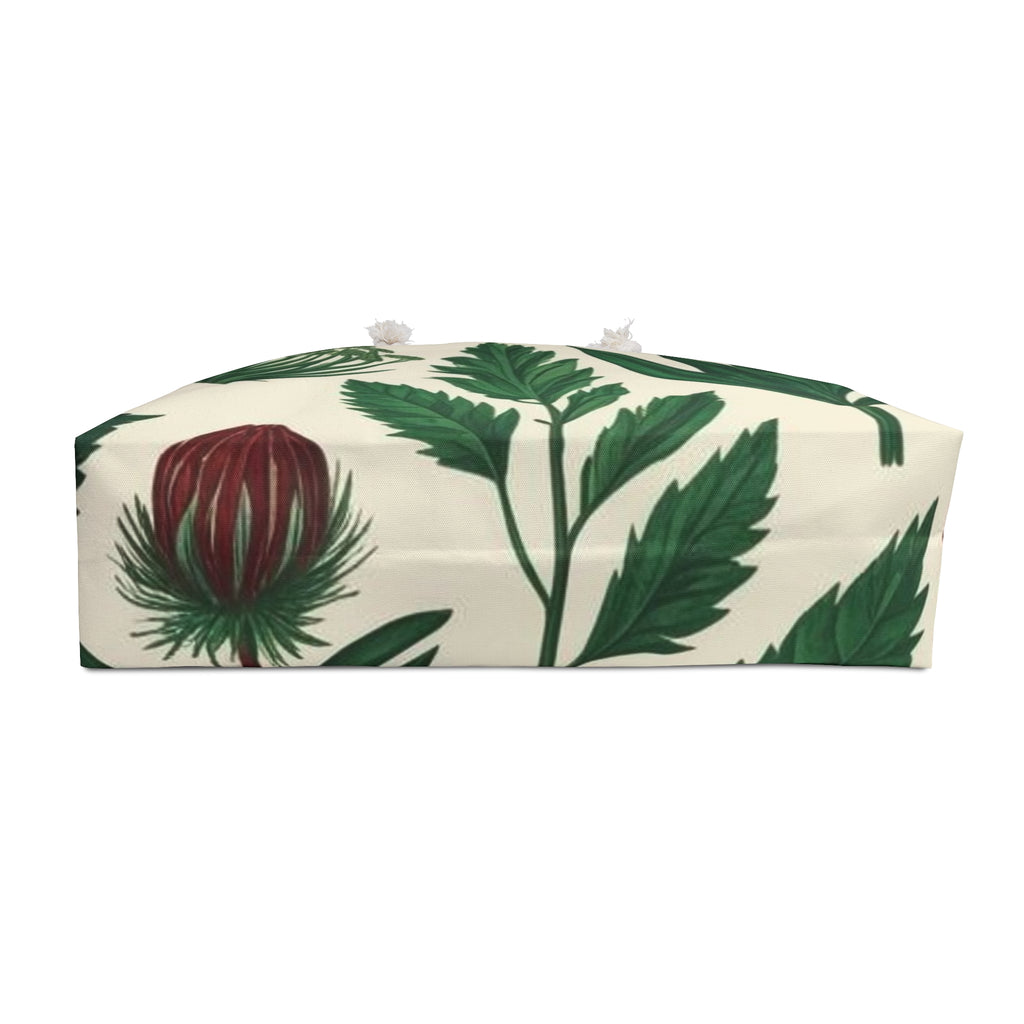 Tropical Fern Getaway Bag Botanical Print Weekender Bag - Travel Tote for Nature Lovers