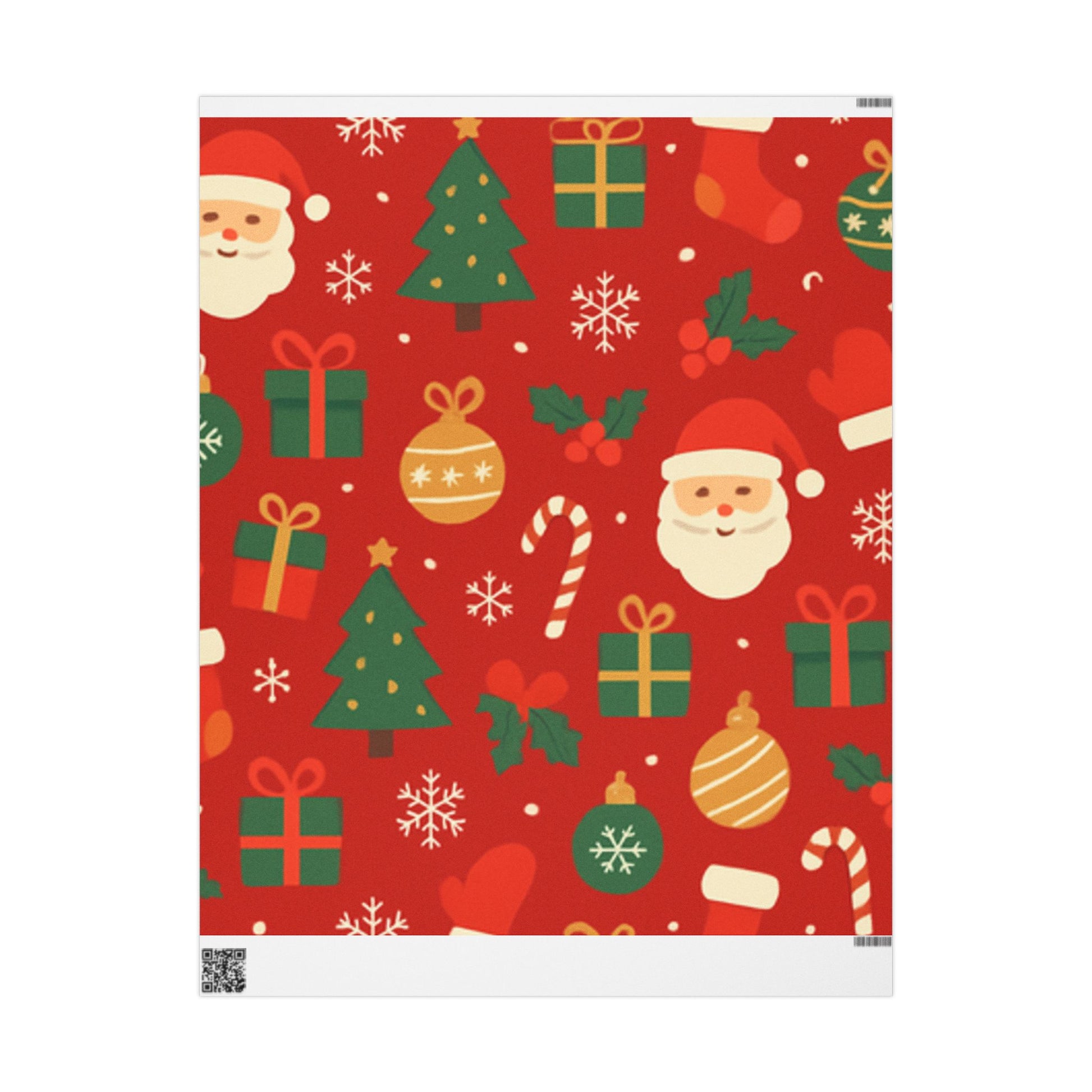 Festive Santa & Holiday Cheer Wrapping Paper – Bright Christmas Gift Wrap