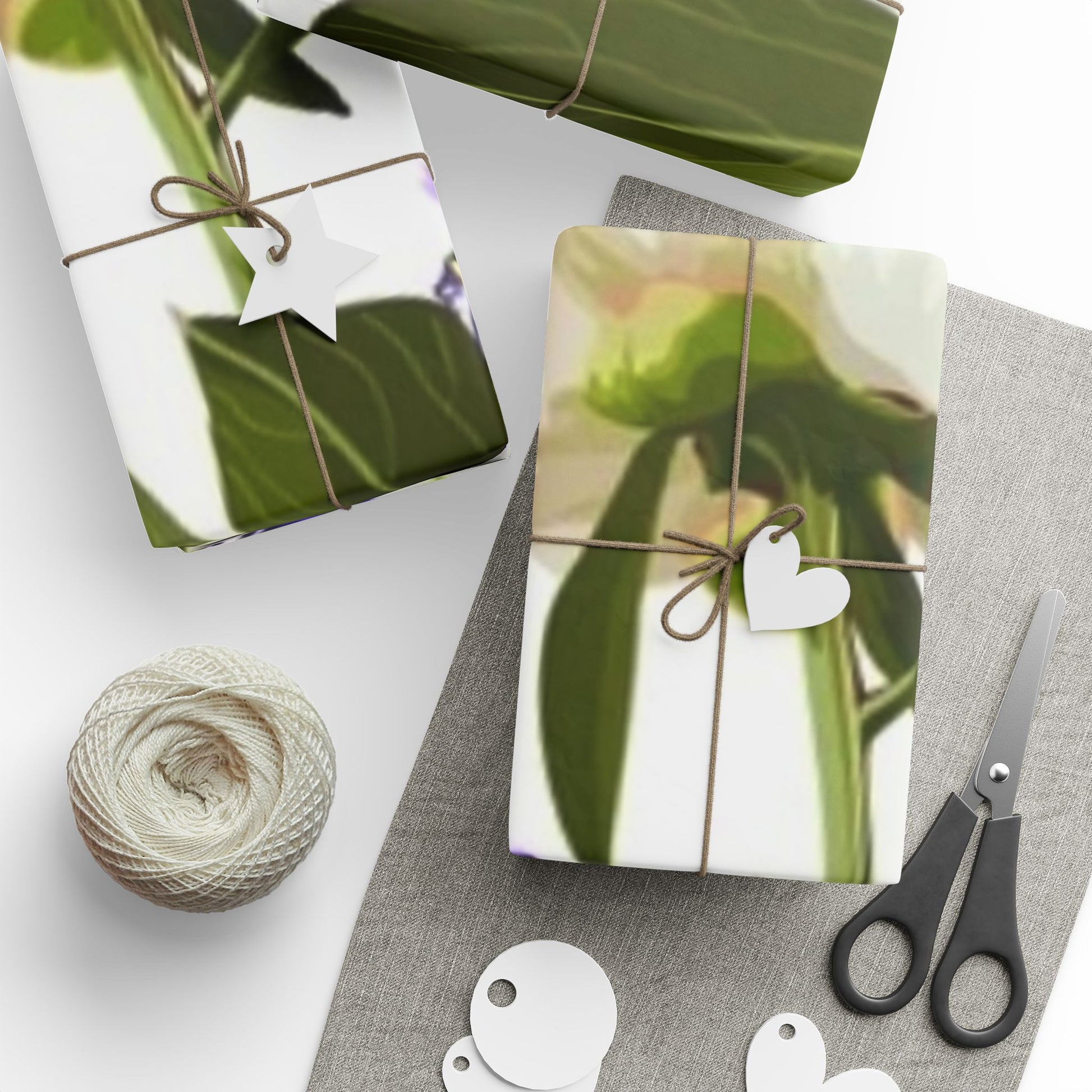 Iris and Peony Floral Wrapping Paper for Elegant Gifts