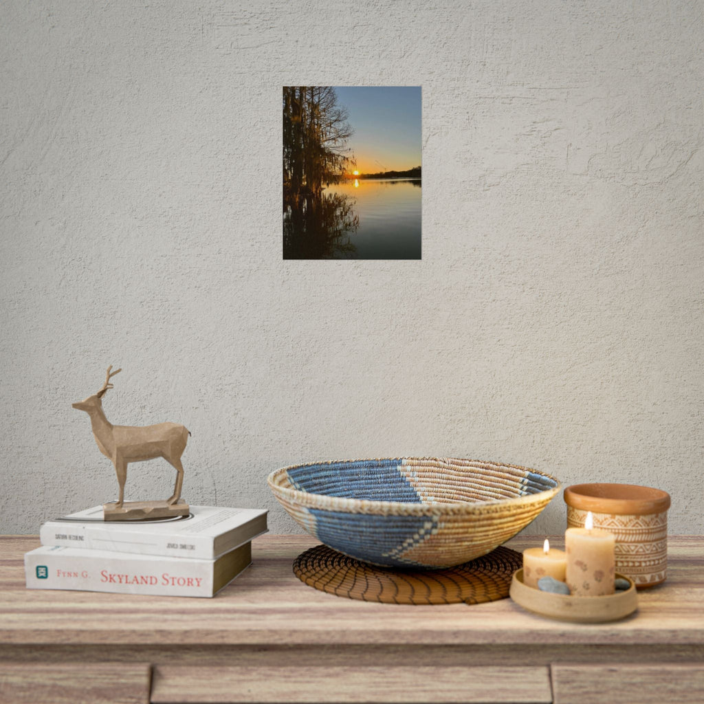 Serene Sunset Rolled Poster - Tranquil Nature Wall Art for Home Decor