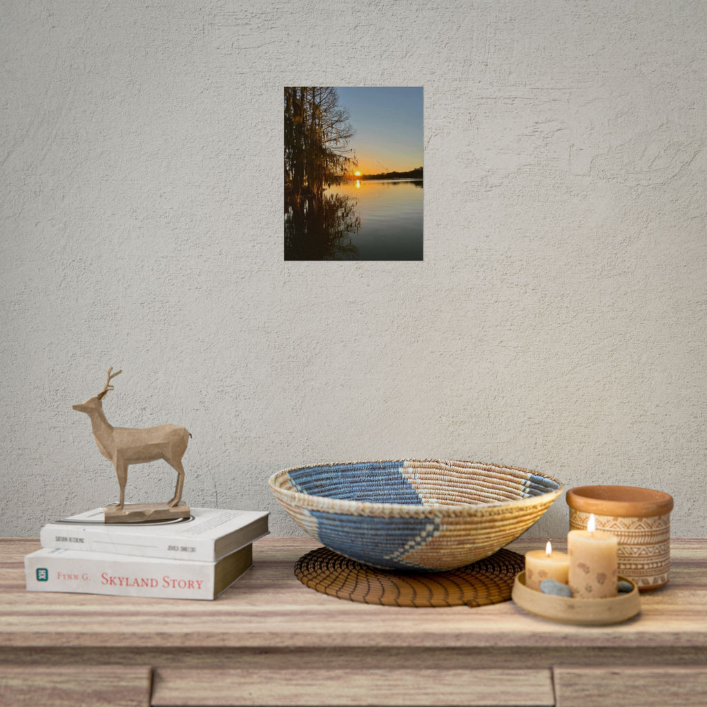 Serene Sunset Rolled Poster - Tranquil Nature Wall Art for Home Decor