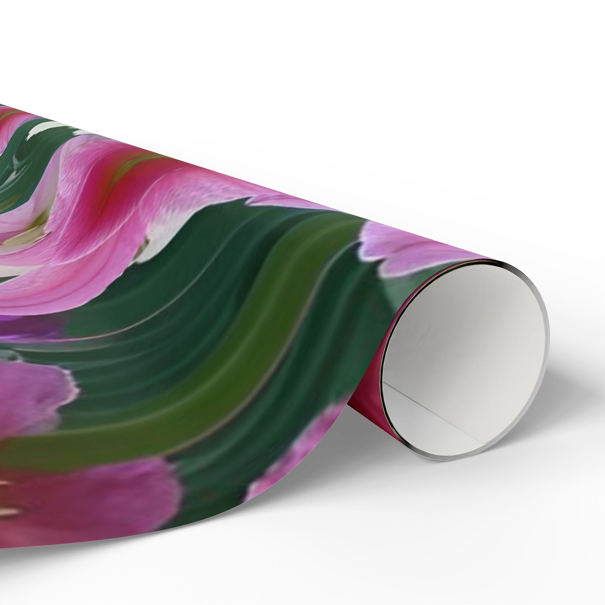 Pink and Cream Amaryllis Wrapping Paper – Elegant Large Floral Gift Wrap