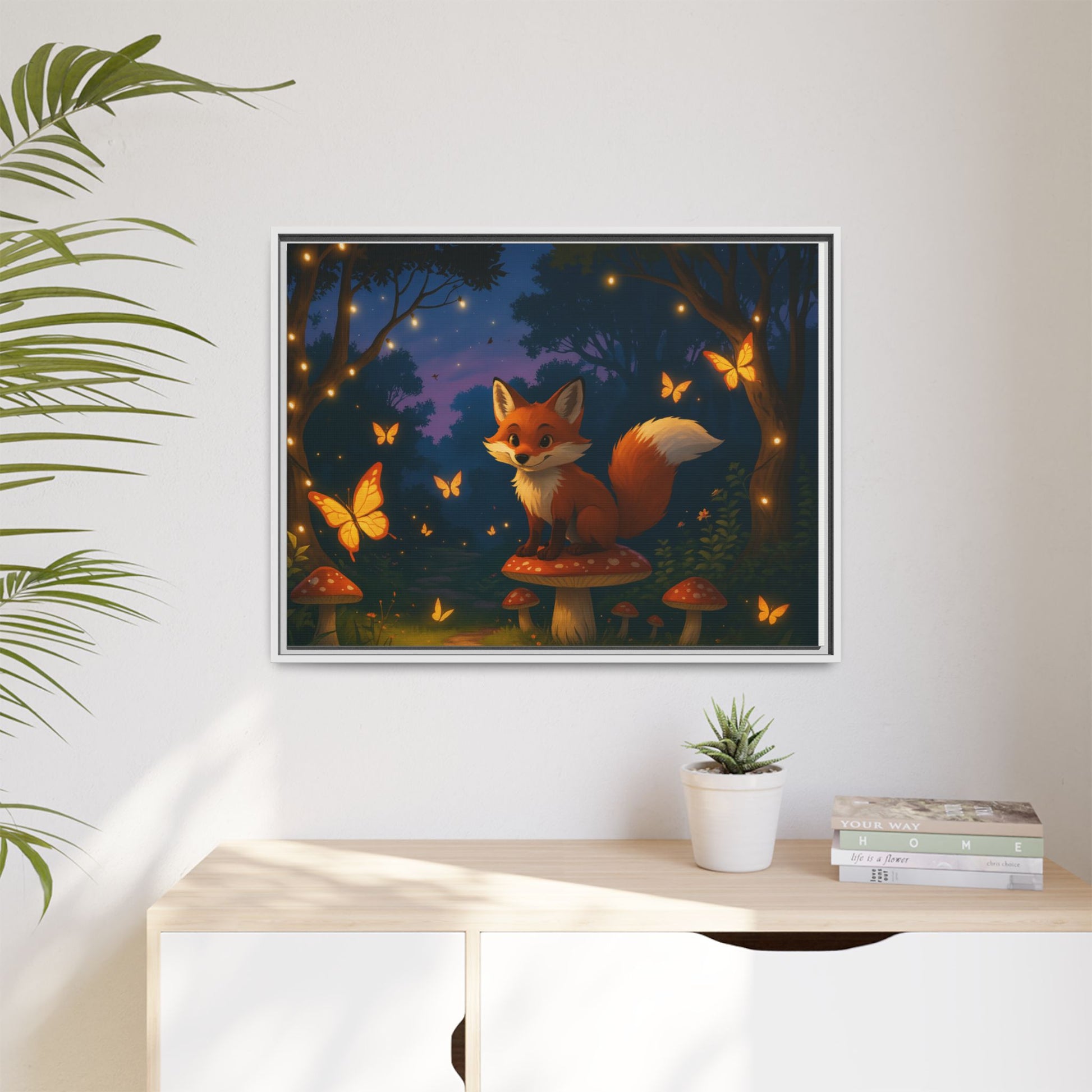 Whimsical Fox Canvas Wall Art of Charlie the Whimsical Fox