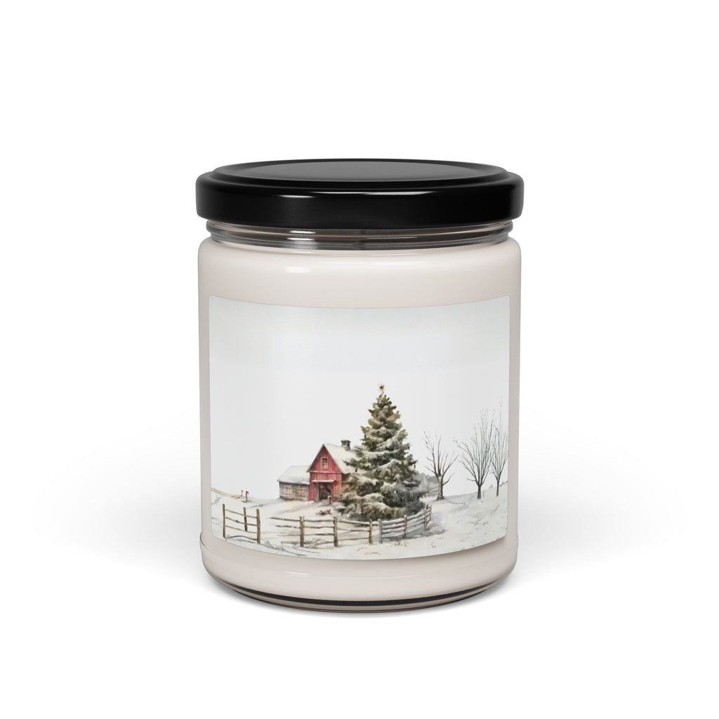 Whispers of Winter – Christmas Barn Candle | Rustic Holiday Home Fragrance by Paper Pleasures - Soy Candle - 9oz