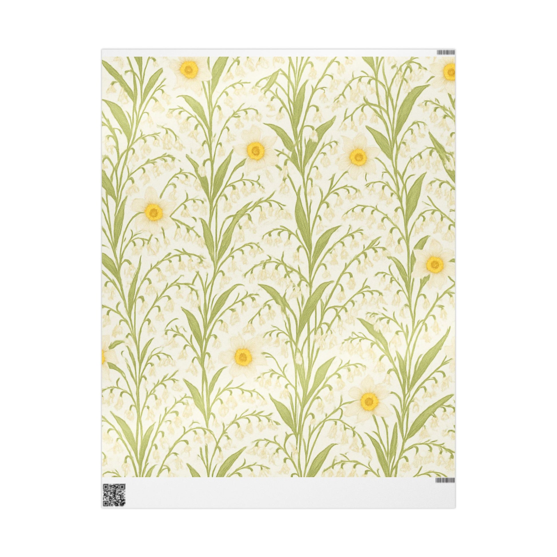 Elegant Lily of the Valley Wrapping Paper for Spring and Gift Giving