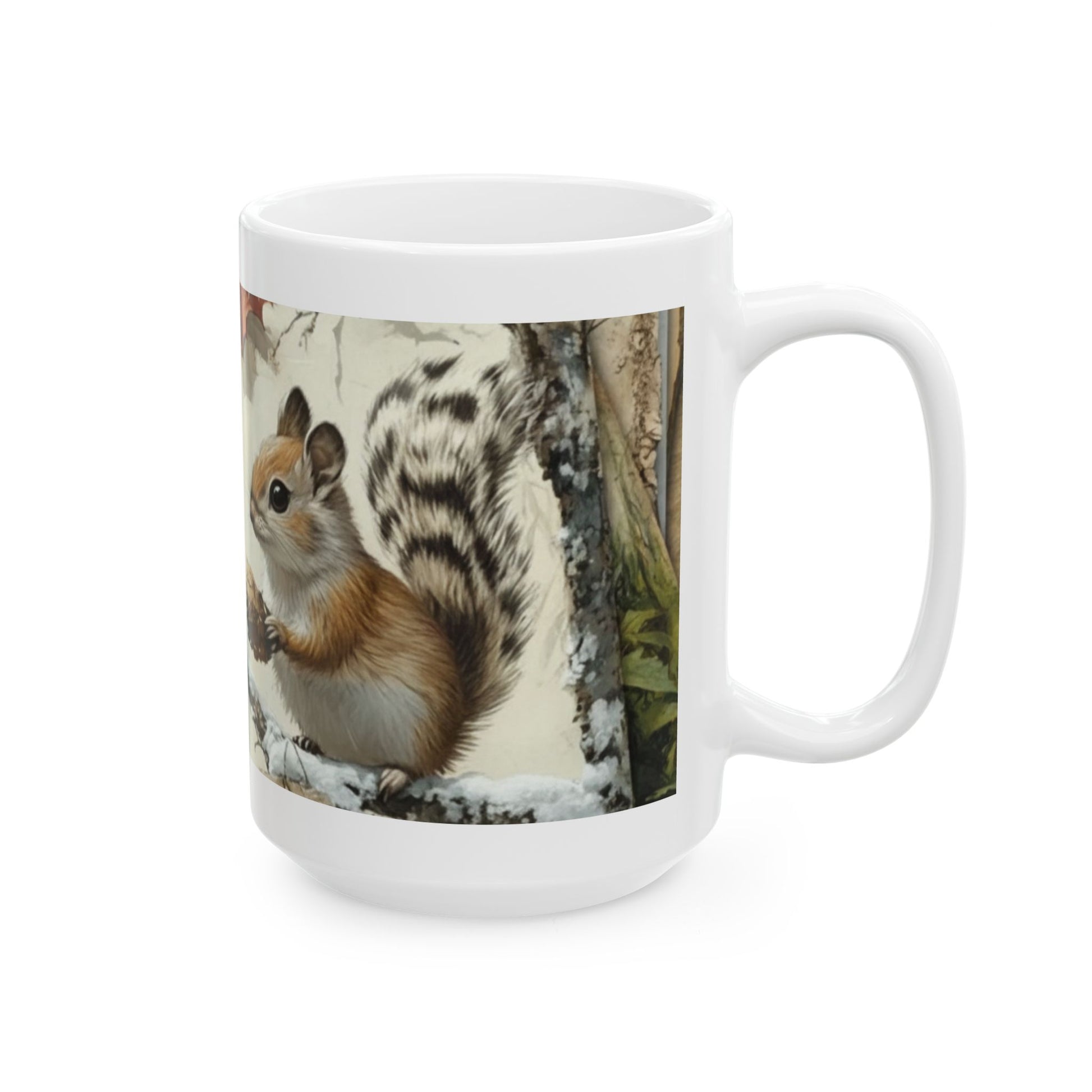 Whispers of Winter – Woodland Squirrel Mug | Cozy Christmas Drinkware by Paper Pleasures - Adorable Nature-Inspired Design