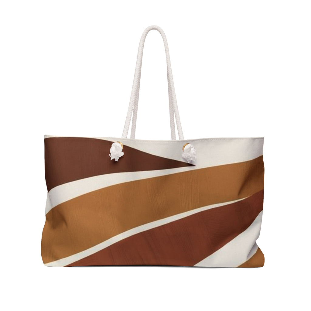 Strata Lines Tote Weekender Bag