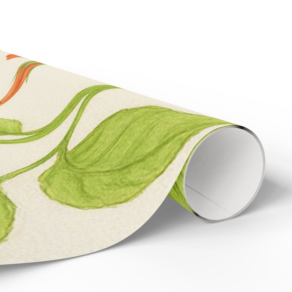 Orange & Purple Rose Wrapping Paper