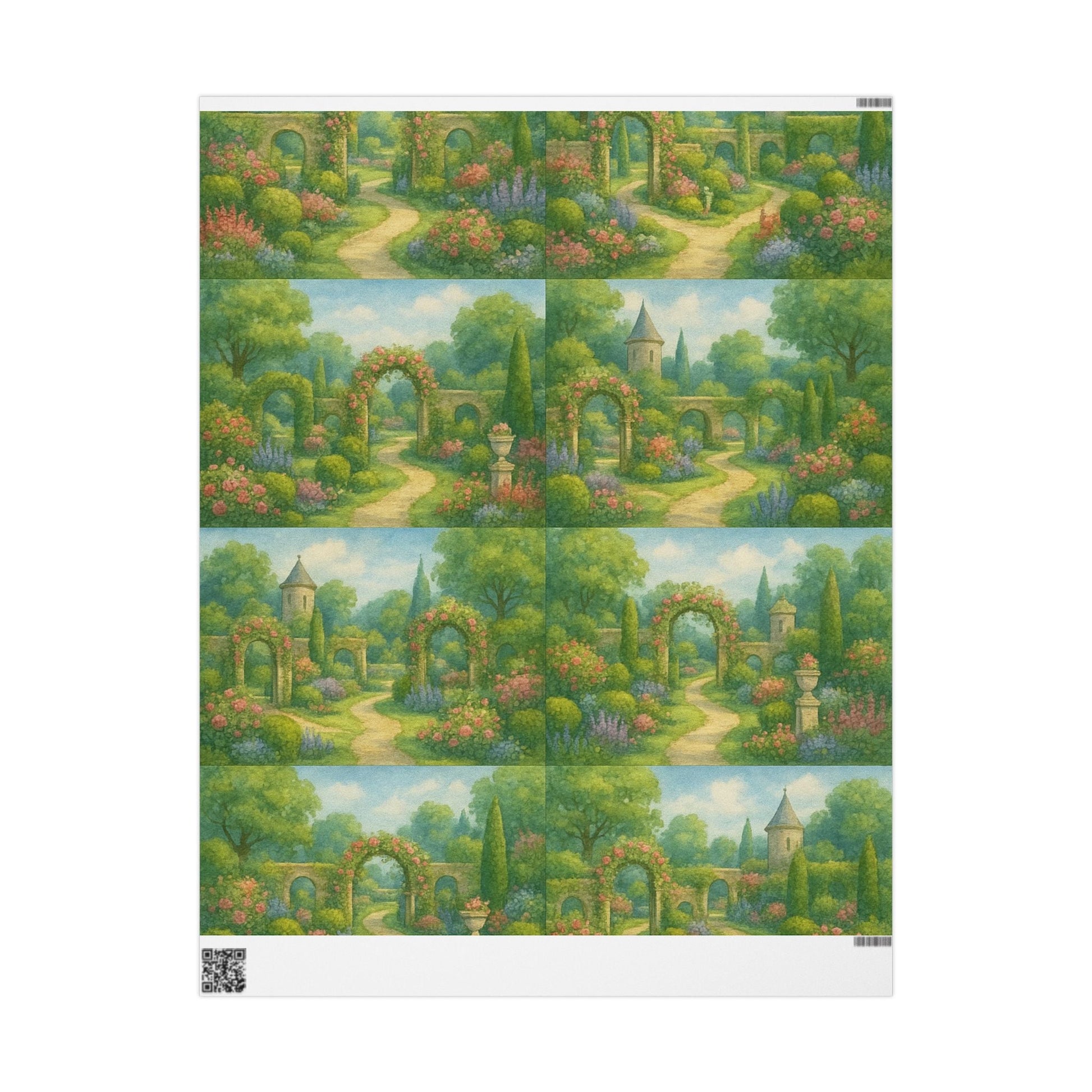 Whimsical Garden Wrapping Paper