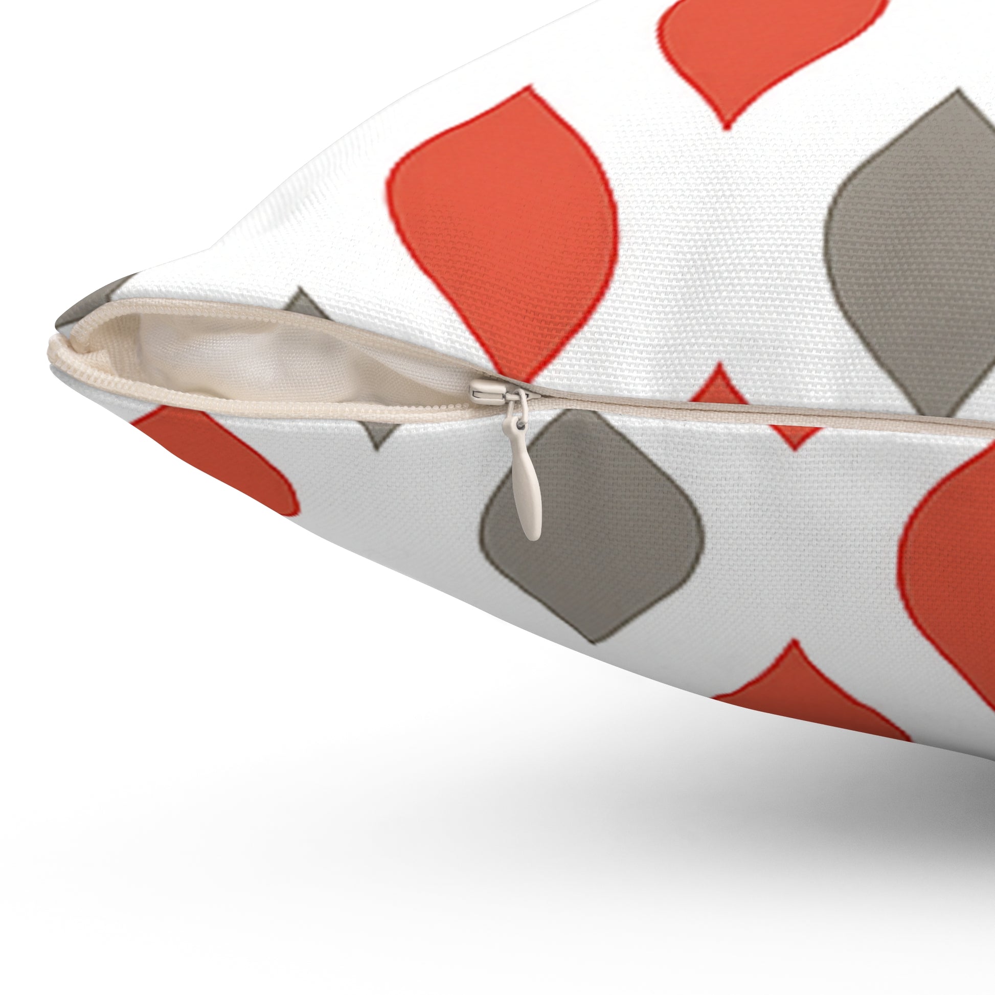 Vintage Christmas Ornament Pillow – Elegant Red & Gray Holiday Cushion for Cozy Christmas Décor, Gift for Housewarming, Decorative Cushion