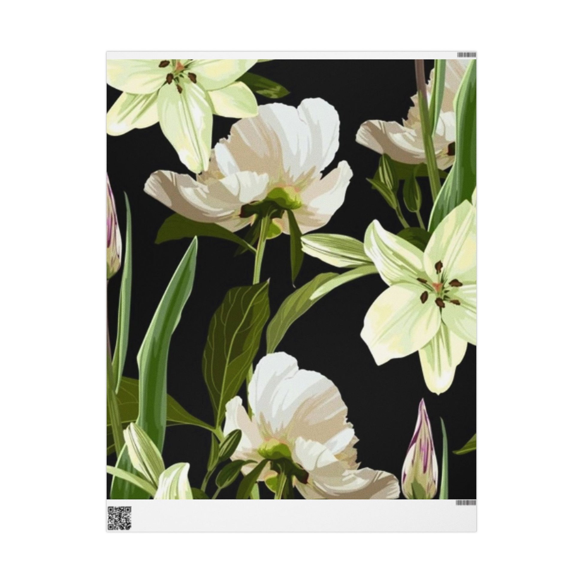 Elegant Floral Wrapping Paper - Perfect for Gifts and Celebrations