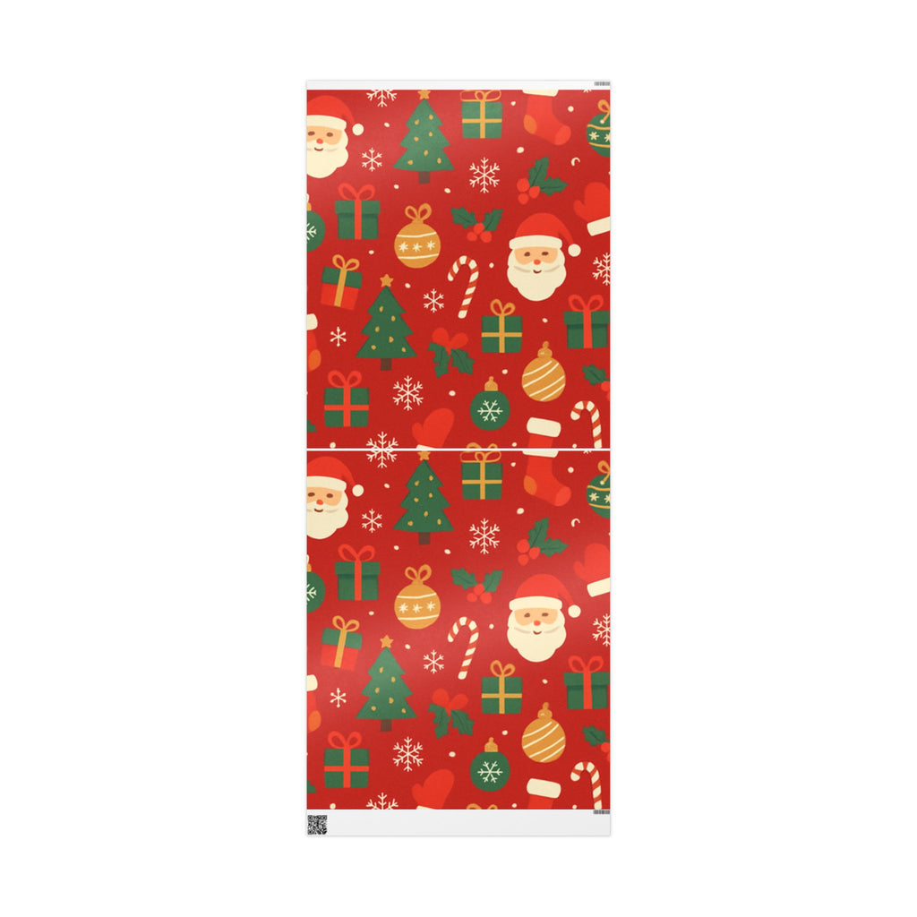Festive Santa & Holiday Cheer Wrapping Paper – Bright Christmas Gift Wrap