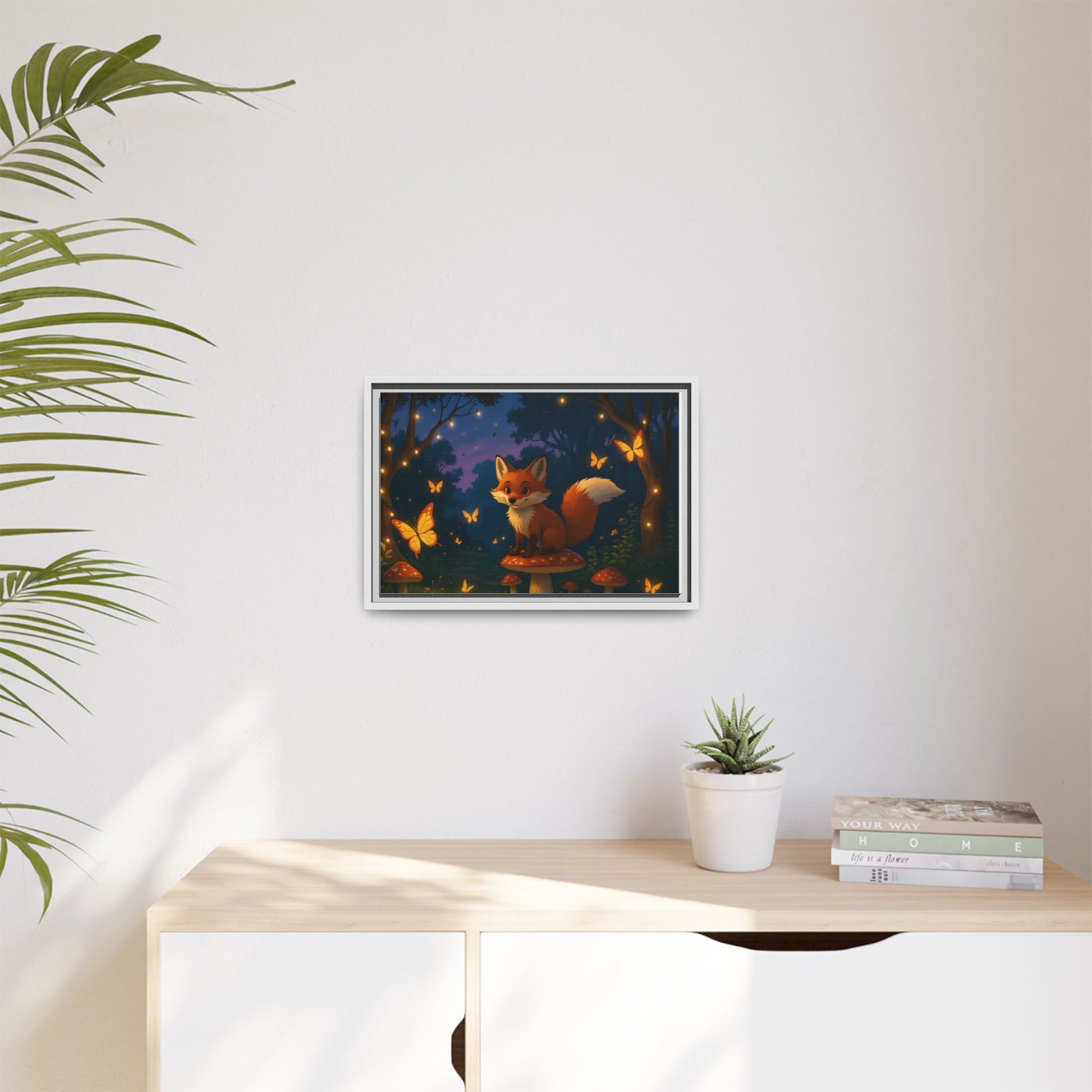 Whimsical Fox Canvas Wall Art of Charlie the Whimsical Fox