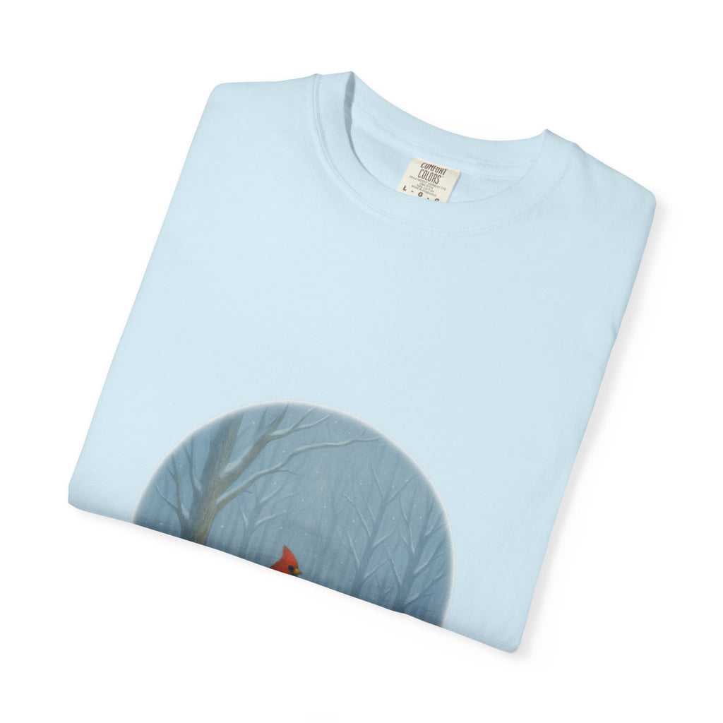 Winter’s Hush Cardinal T-Shirt – Peaceful Winter Scene - The Winter's Hush Collection