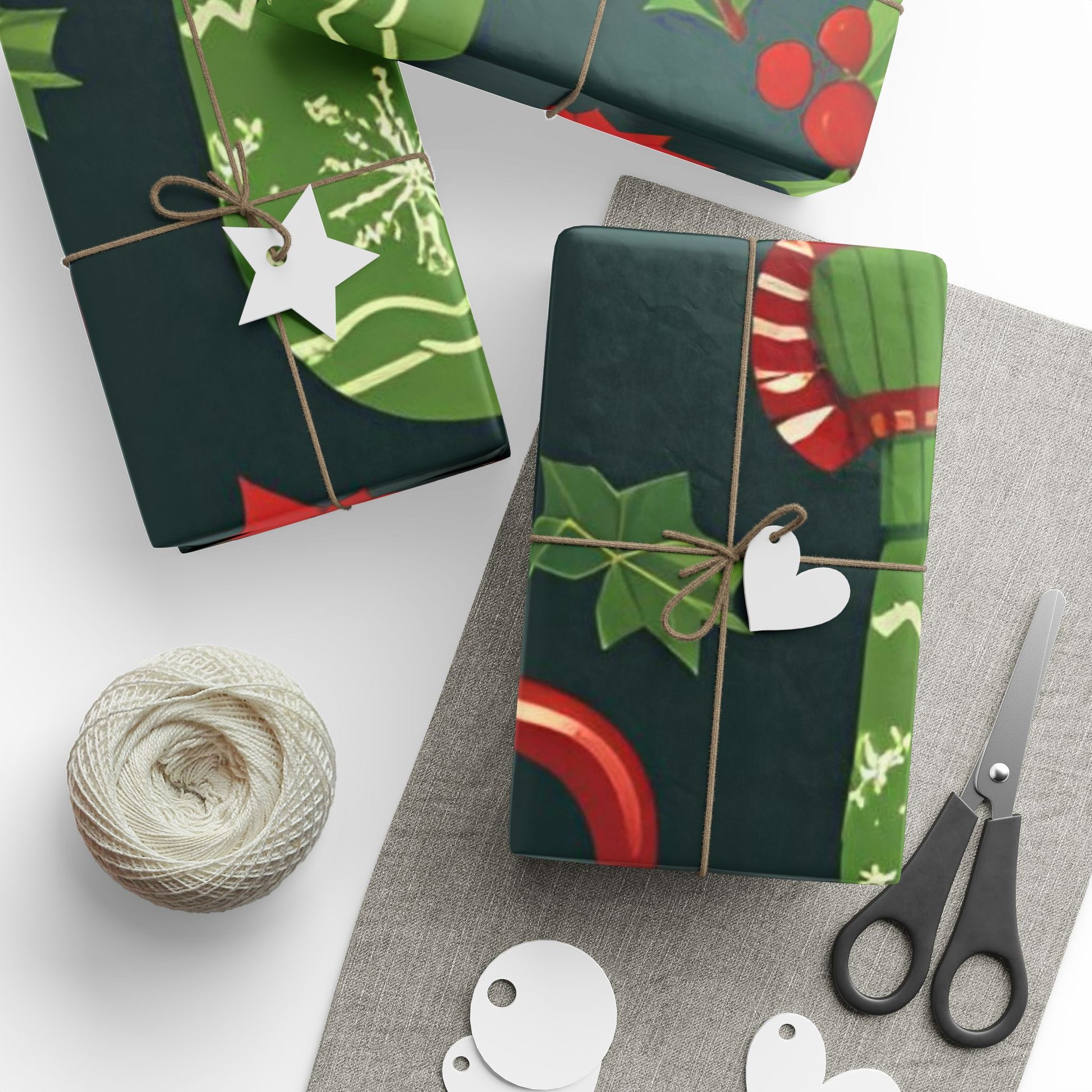 Holiday Mittens & Hot Cocoa Wrapping Paper – Festive Christmas Gift Wrap with Red Mugs