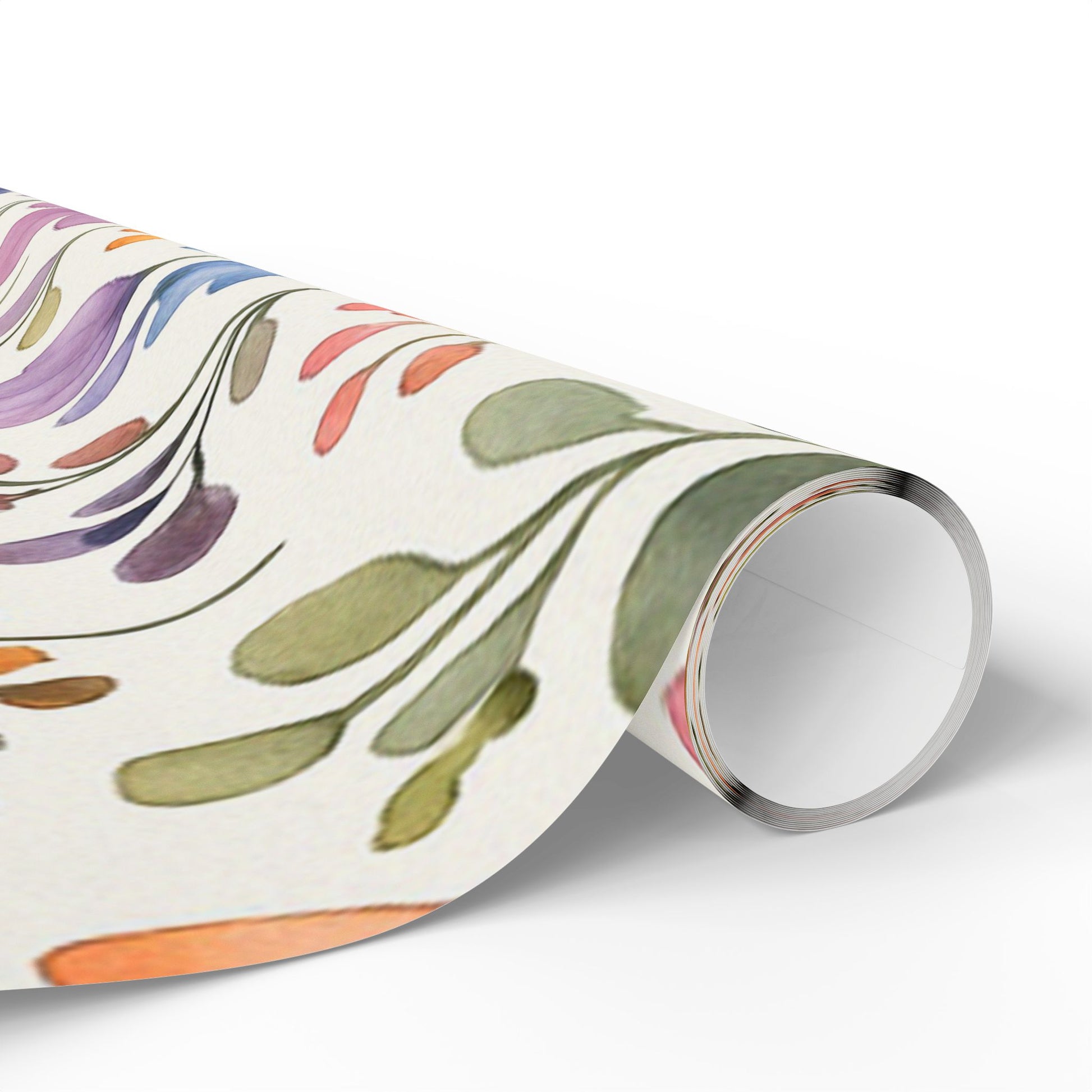 Delicate Watercolor Floral Wrapping Paper – Elegant Botanical Gift Wrap