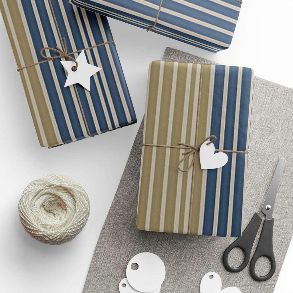 Elegant Striped Wrapping Paper Roll - Perfect for Holidays & Celebrations