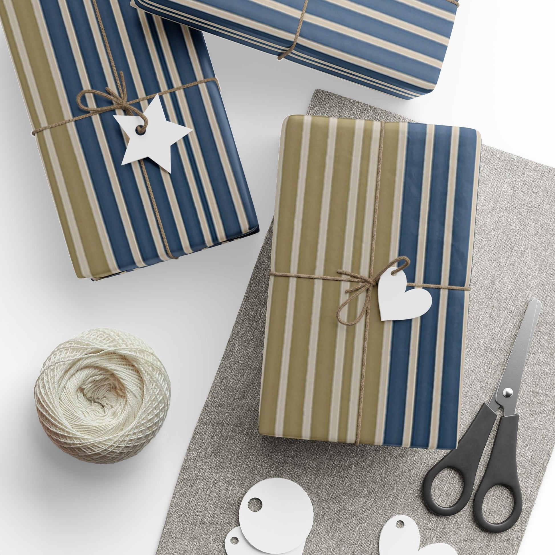 Elegant Striped Wrapping Paper Roll - Perfect for Holidays & Celebrations