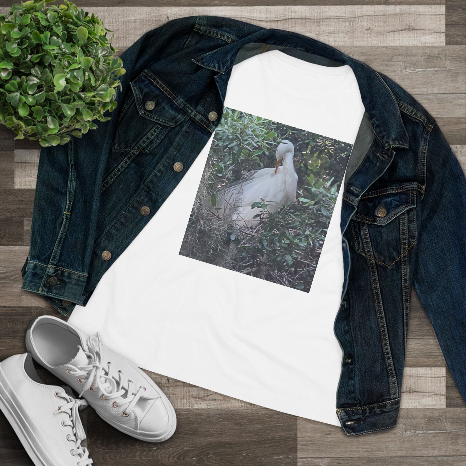 Mother Egret Women's Cotton Tee