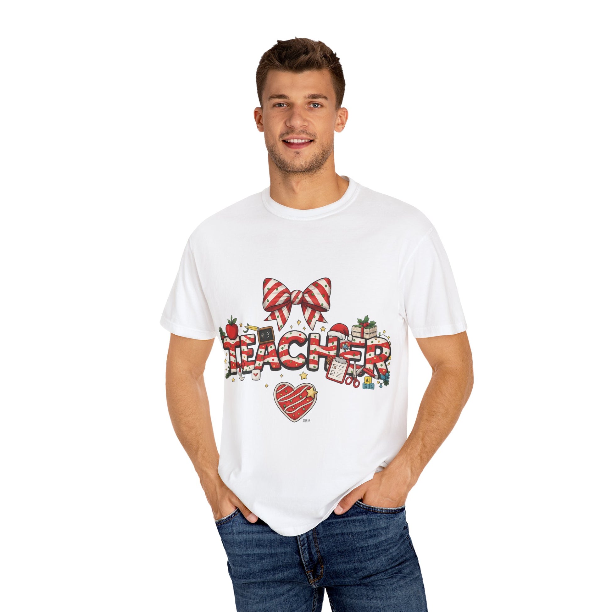 Christmas Teacher Candy Cane T-Shirt – Festive Holiday Classroom Shirt for Educators
