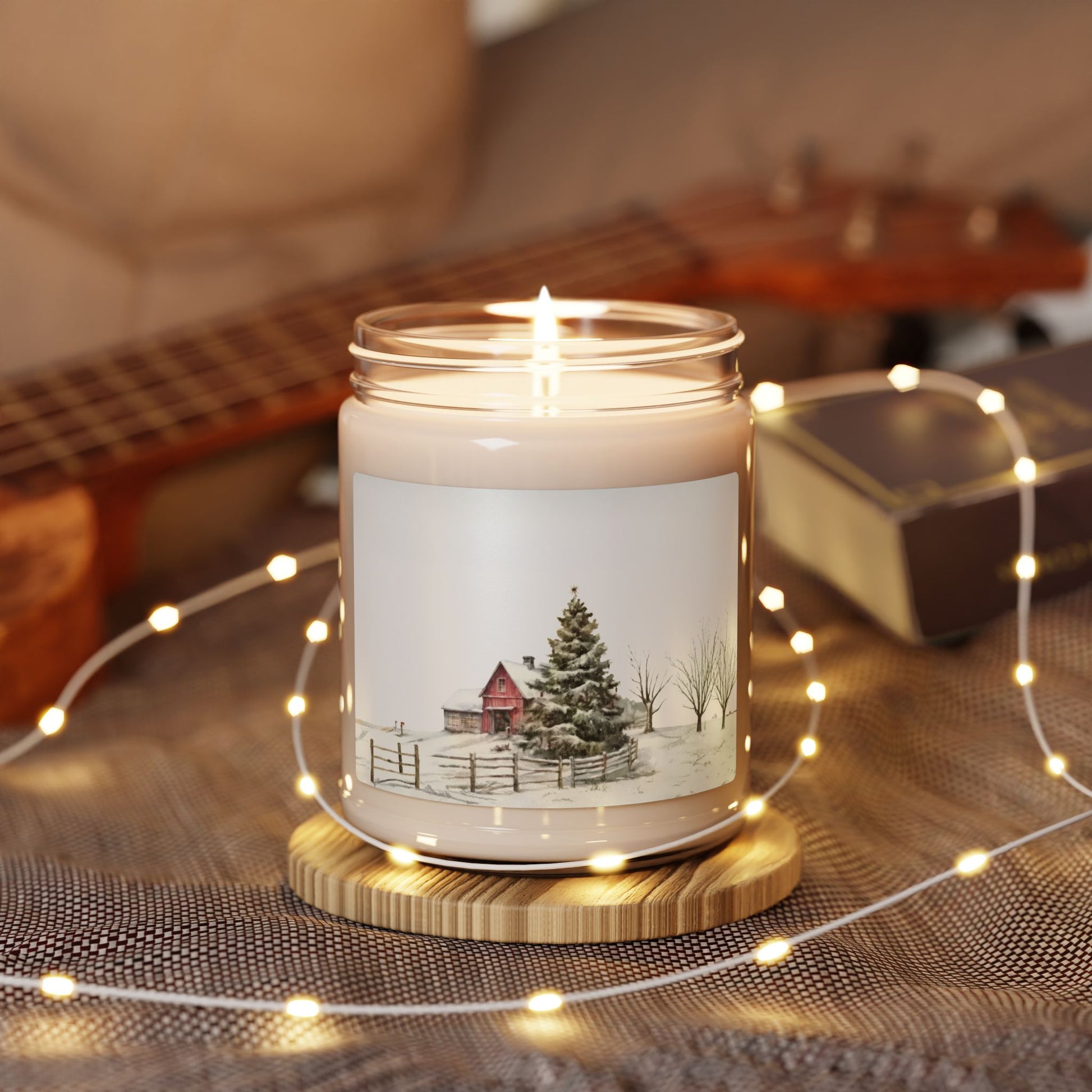 Whispers of Winter – Christmas Barn Candle | Rustic Holiday Home Fragrance by Paper Pleasures - Soy Candle - 9oz