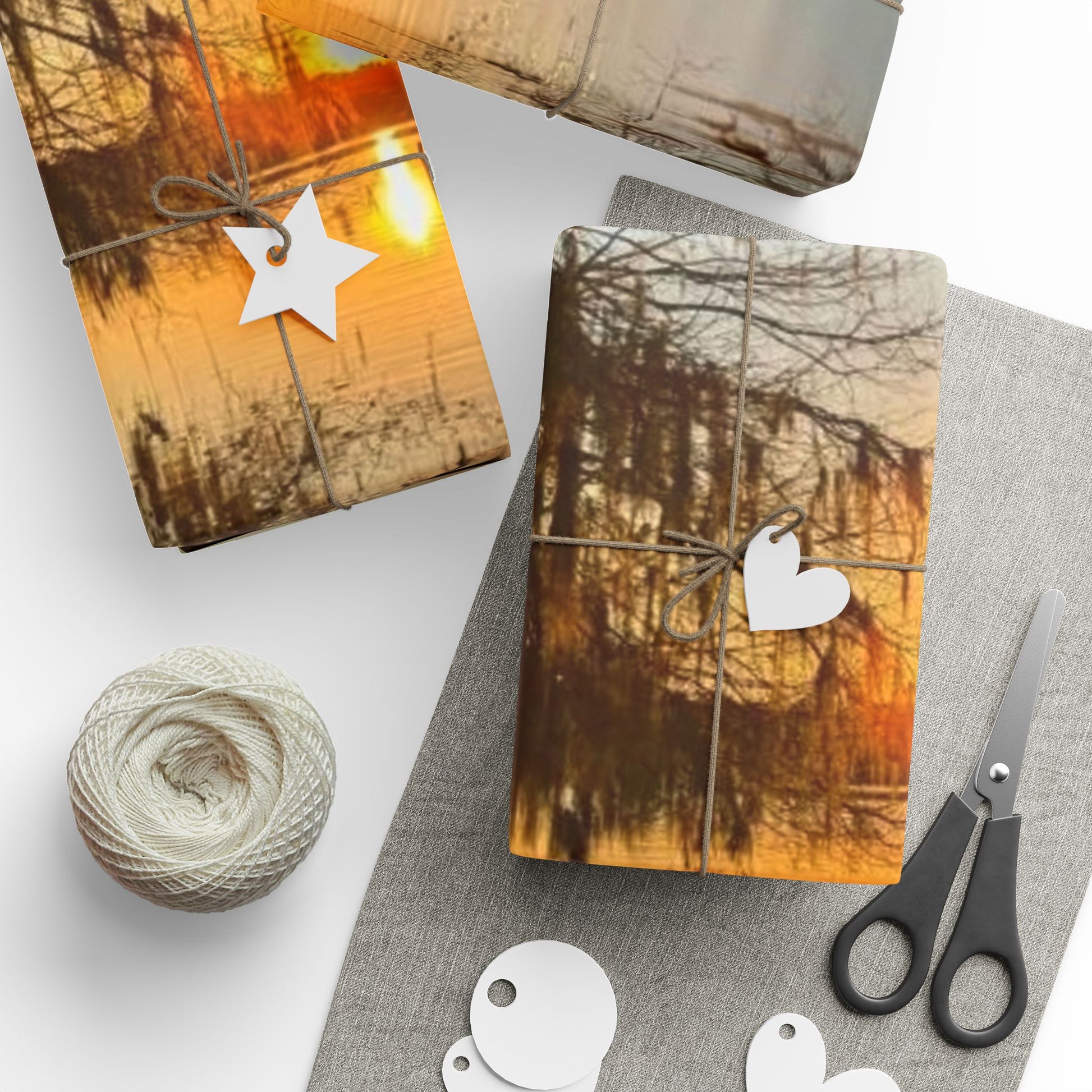 Scenic Sunset Wrapping Paper - Perfect for Holidays and Celebrations