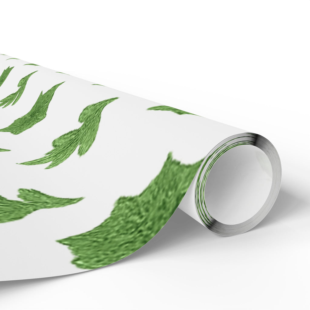Green Leaf Wrapping Paper, Eco-Friendly Gift Wrap, Botanical Print Gift Wrap, Birthday, Holiday, Party Wrapping, Original Design