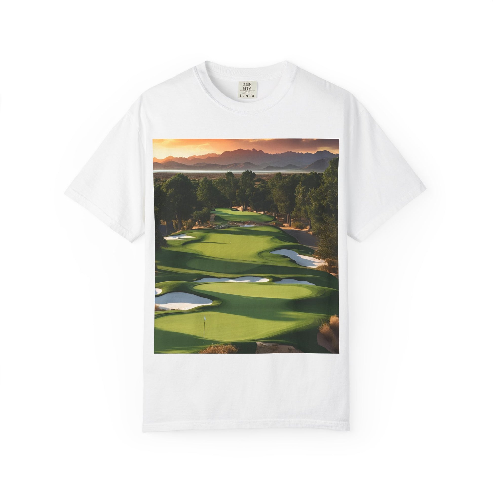 Golf Course Sunset Unisex T-Shirt | Perfect for Golf Lovers & Casual Wear