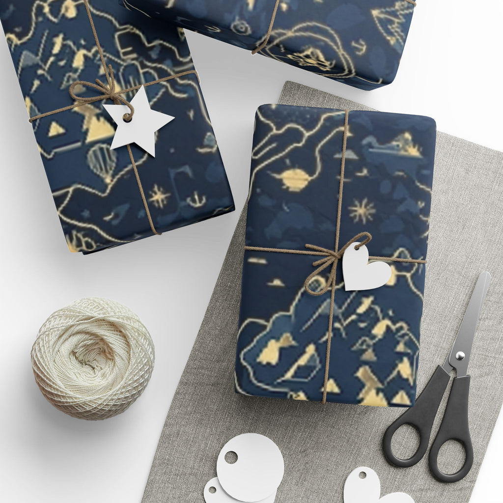 Elegant Abstract Wrapping Paper, Gift Wrap, Decorative Paper, Holiday Packaging, Birthday Wrapping, Eco-Friendly Gift Wrap