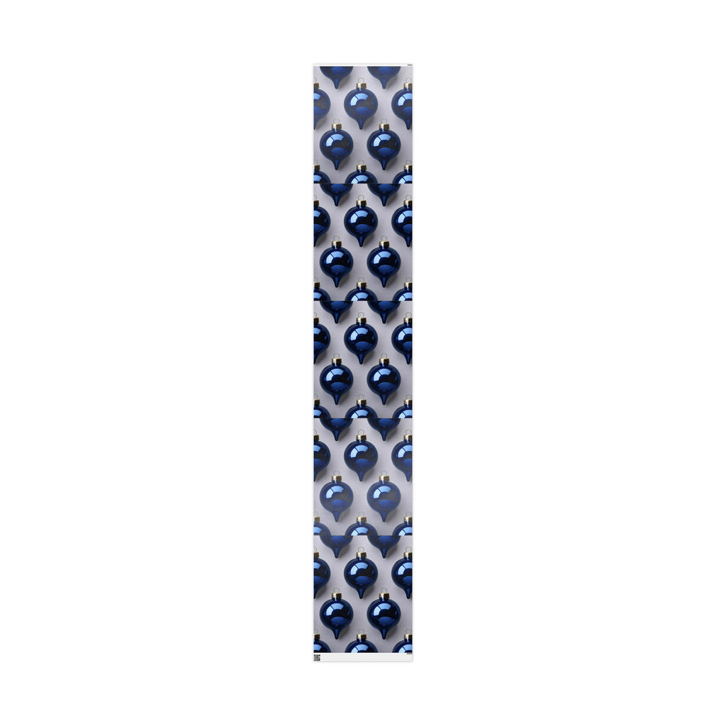 Elegant Blue Ornament Wrapping Paper
