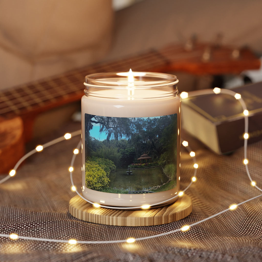 Tranquil Garden Pond Serenity Scented Soy Candle - 9oz Nature-Inspired Aromatherapy