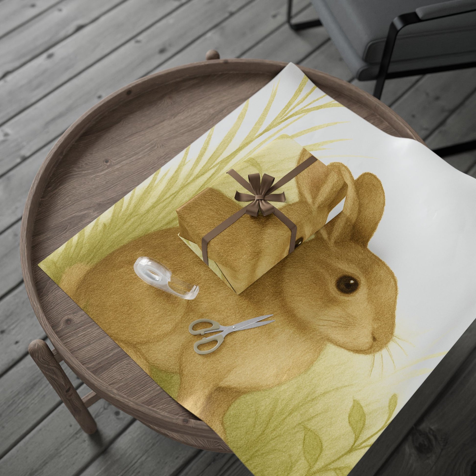 Eco-Friendly Bunny Design Wrapping Paper - Perfect for Gift Giving!