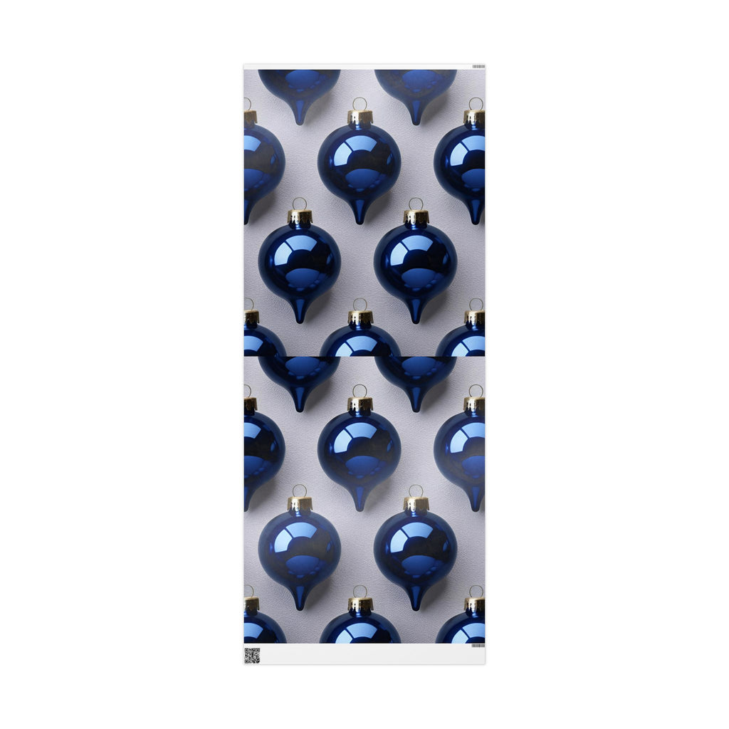 Elegant Blue Ornament Wrapping Paper