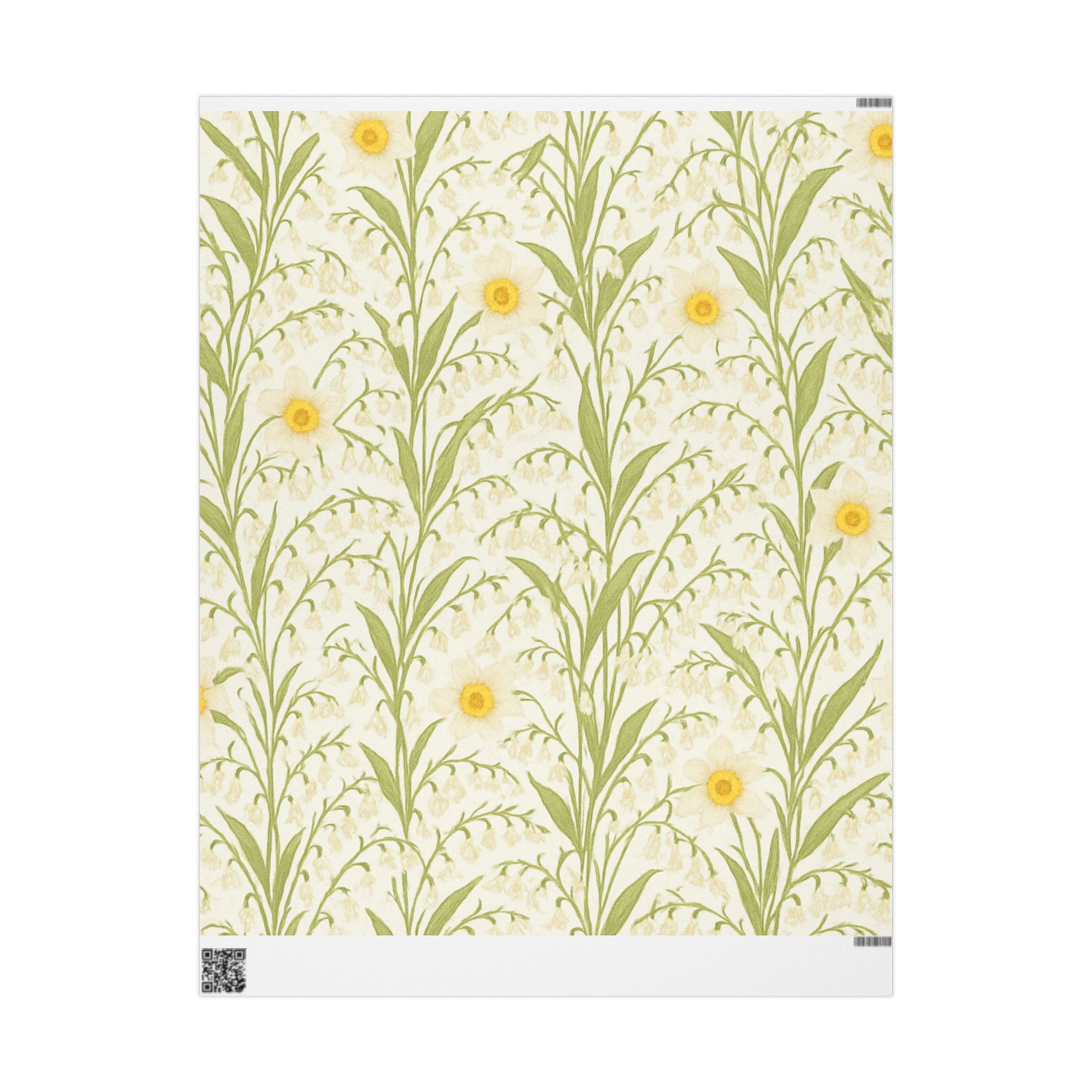 Elegant Lily of the Valley Wrapping Paper for Spring and Gift Giving