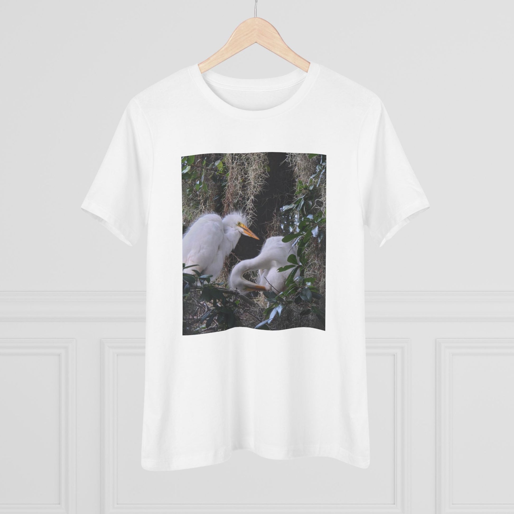 Two baby Egrets Women's Cotton Tee