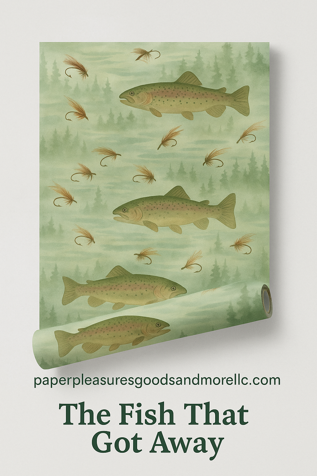 The Fish that got Away Wrapping Paper for Anglers & Outdoor Lovers