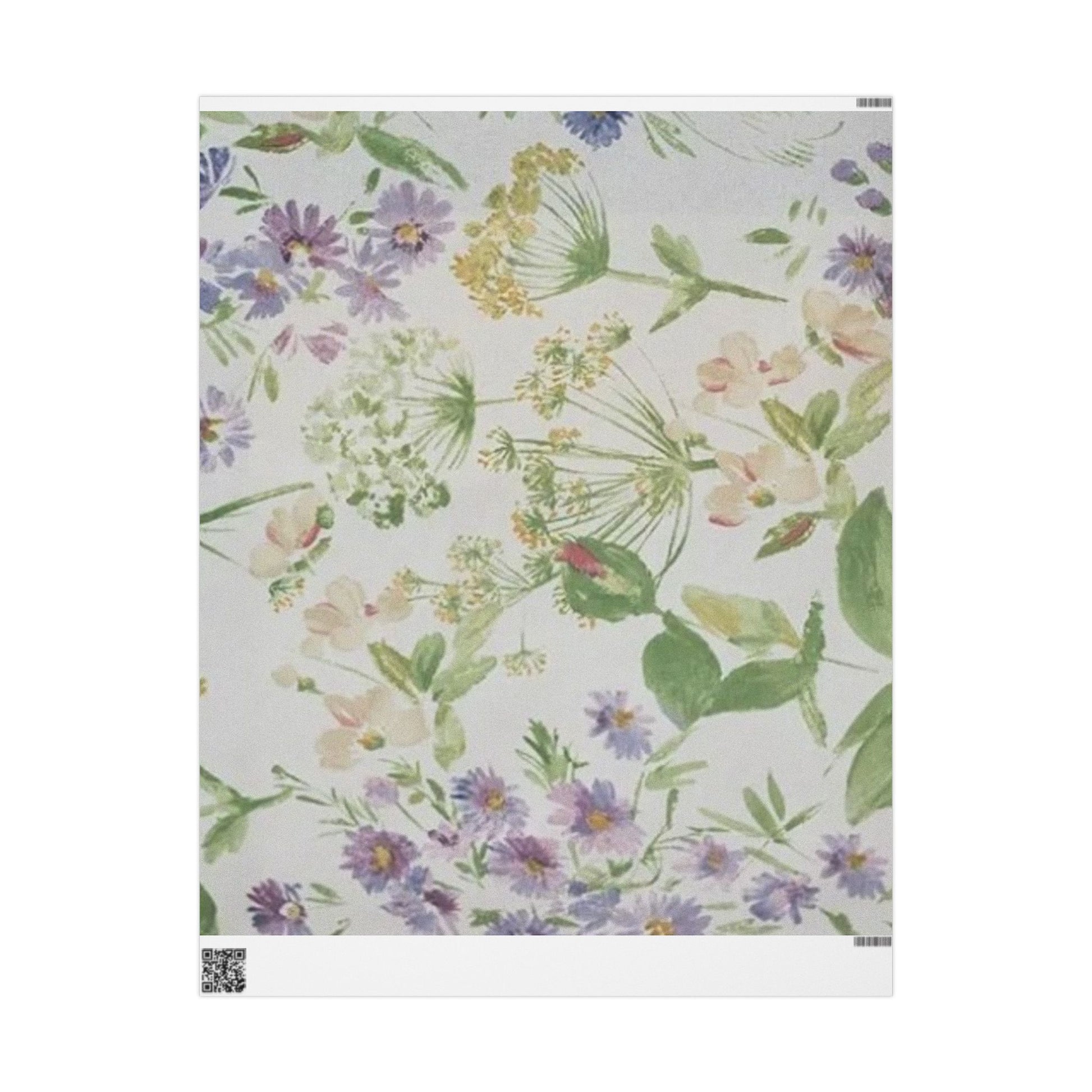 Floral Gift Wrapping Paper - Elegant Spring Design for All Occasions