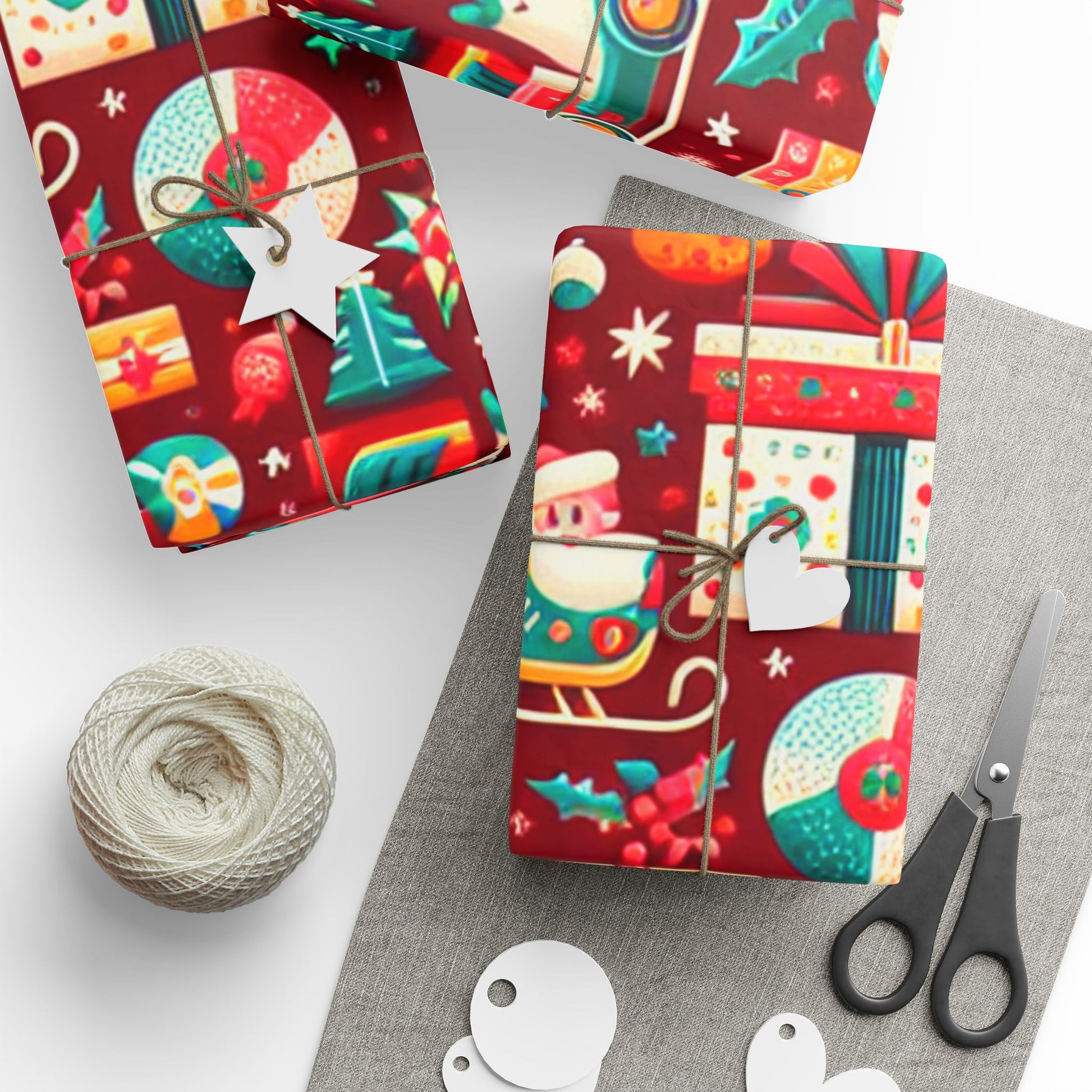 Festive Wrapping Paper, Holiday Gift Wrap, Colorful Christmas Wrapping, Birthday Present Wrap, Decorative Gift Wrapping Paper