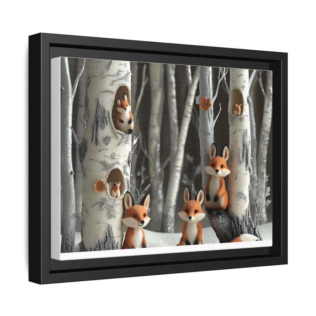Framed Fox Art Print, Woodland Decor, Whimsical Nursery Wall Art, Cute Animal Print, Forest Creatures Home Decor