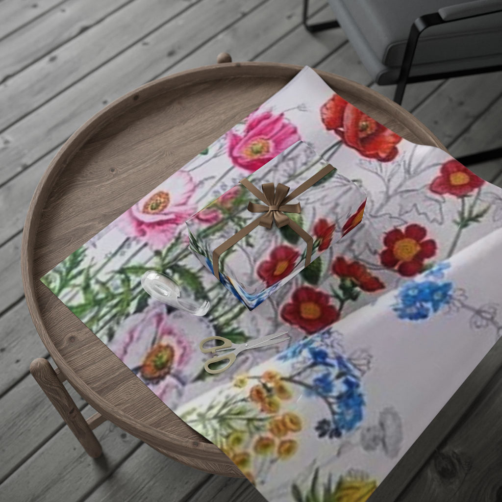 Floral Art Wrapping Paper - Beautiful Gift Wrap for All Occasions