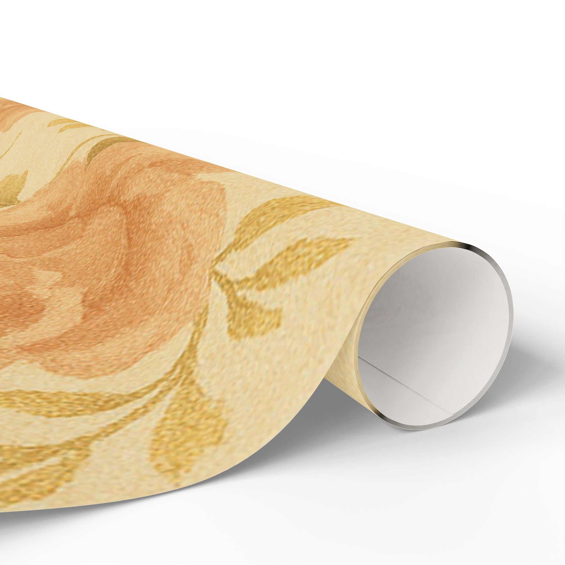 Vintage Yellow Rose Wrapping Paper