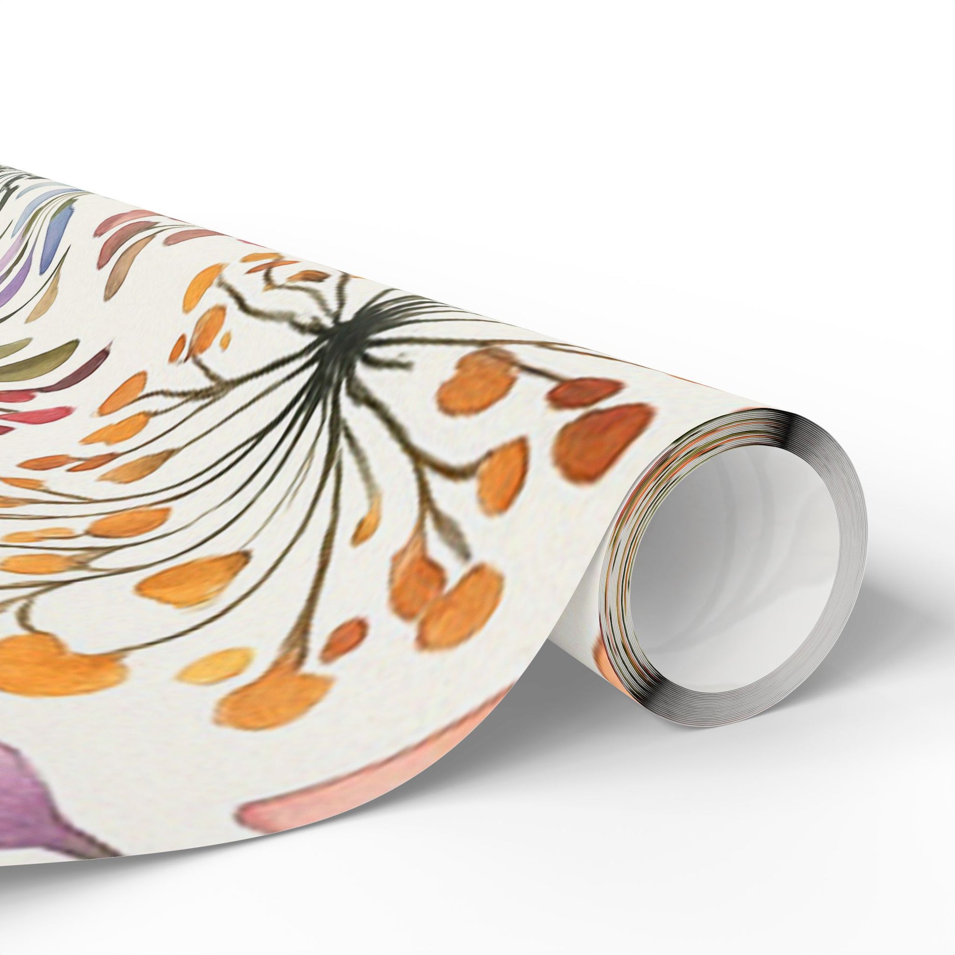 Delicate Watercolor Floral Wrapping Paper – Elegant Botanical Gift Wrap