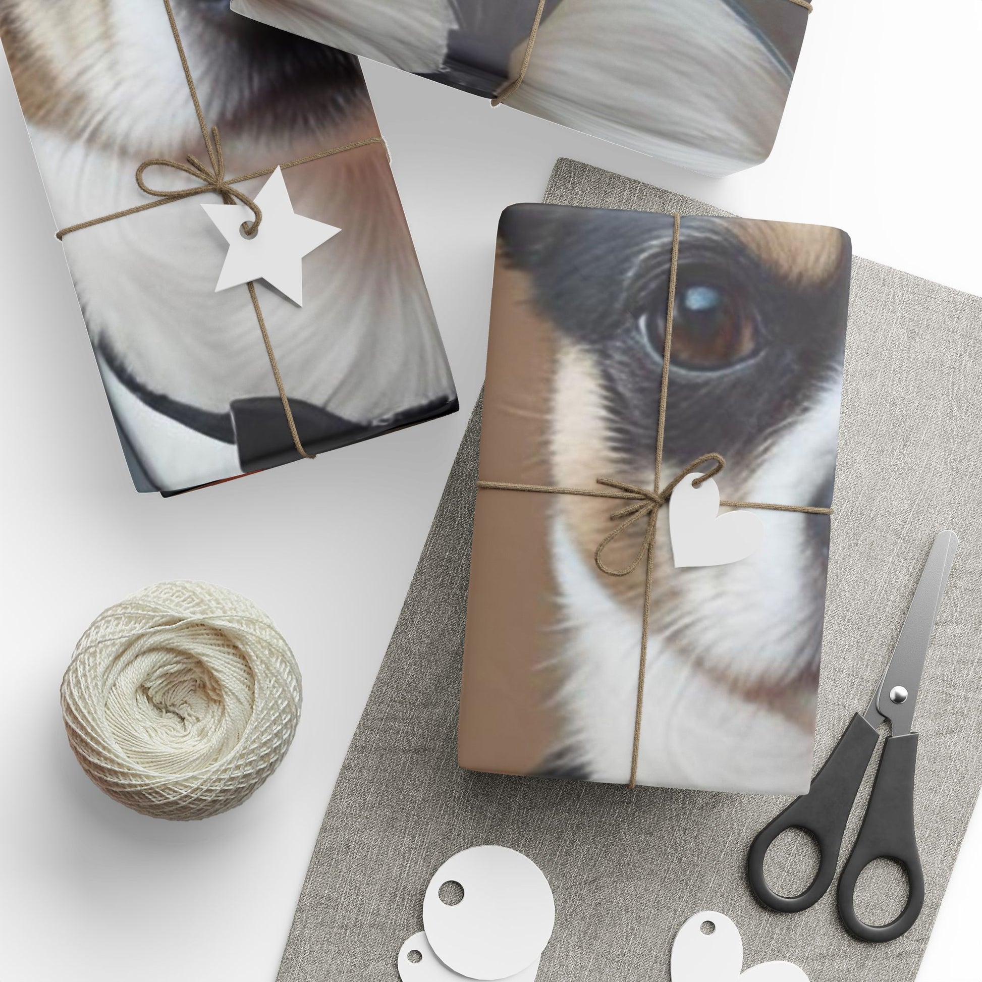 Chihuahua Gift Wrap in Festive Costumes - Halloween Dog Wrapping Paper